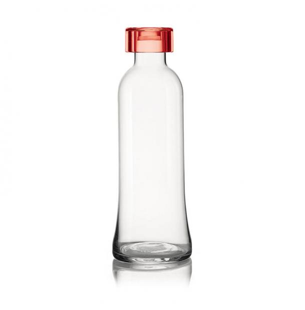 Бутылка Guzzini для воды стеклянная 1 л красная 11500065