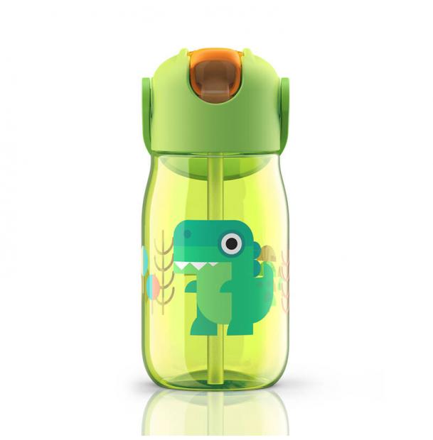 Бутылочка детская Zoku с силиконовой соломинкой 415 мл зелёная ZK201-GN