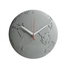 Часы настенные Qualy World Wide Waste серые QL10400-GY