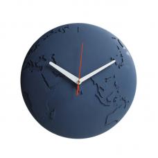 Часы настенные Qualy World Wide Waste темно-синие QL10400-BU