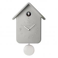 Часы настенные с кукушкой Guzzini QQ, бесшумные, с маятником, на кухню, в гостиную, серые, 16860208