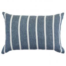 Чехол на подушку декоративный в полоску темно-синий Tkano Essential 40х60
