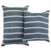 Чехол на подушку декоративный в полоску темно-синий Tkano Essential 40х60 TK21-CC0005