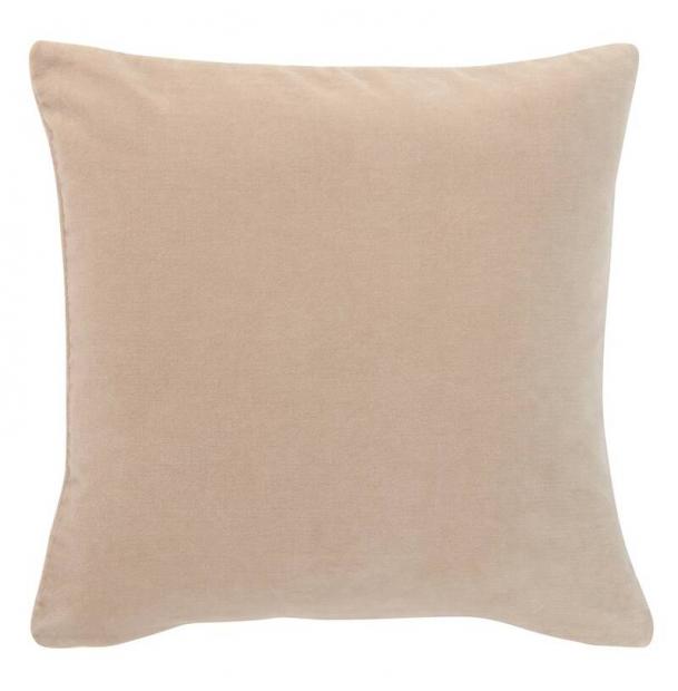 Чехол на подушку из хлопкового бархата бежевого цвета Tkano TK21-CC0009 45х45 см