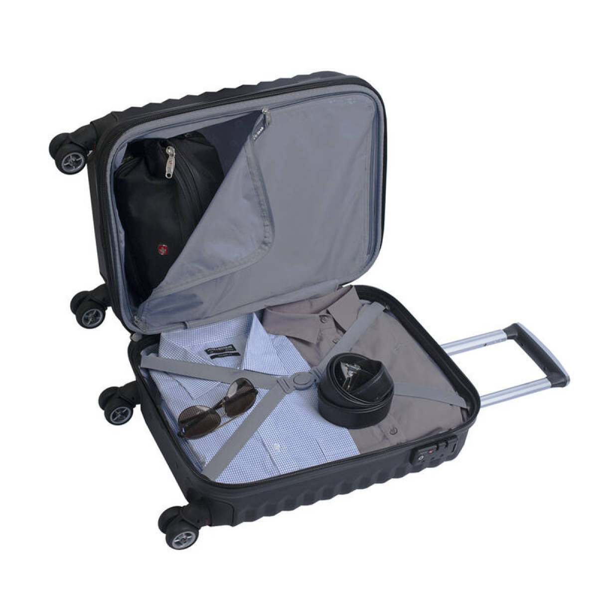 Чемодан SWISSGEAR FRIBOURG чёрный 35 л 2