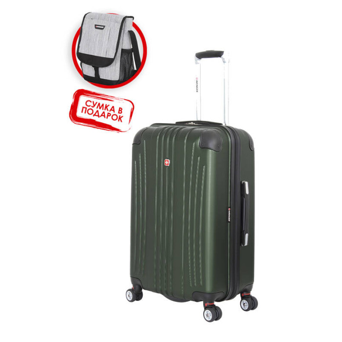 Чемодан WENGER Ridge 6171646165.pod цвет зелёный 60 л сумка в подарок