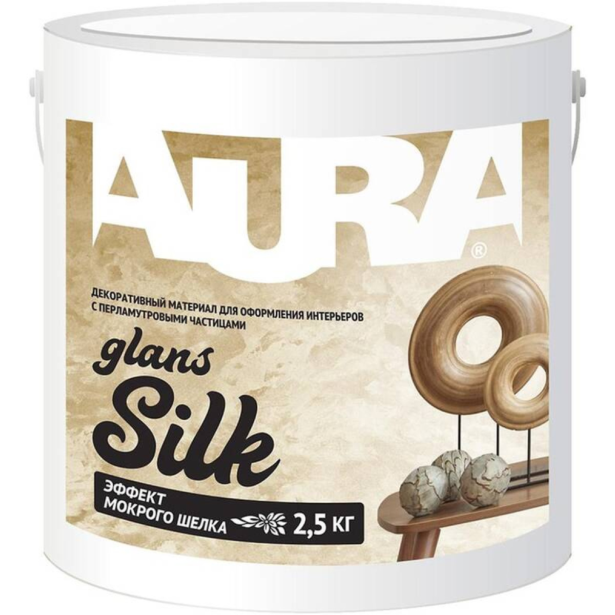 Декоративный материал AURA Silk Glans ADP102 2.5 кг 1