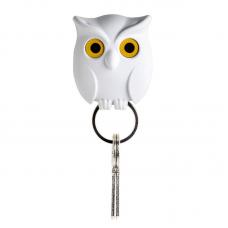 Держатель для ключей Qualy Night Owl белый