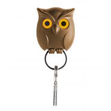 Держатель для ключей Qualy Night Owl коричневый
