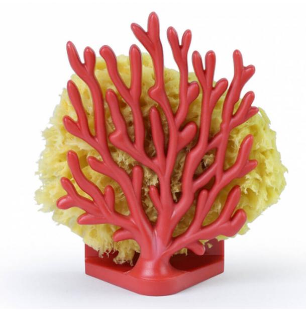 Держатель для мочалок Coral Sponge красный QL10335-RD