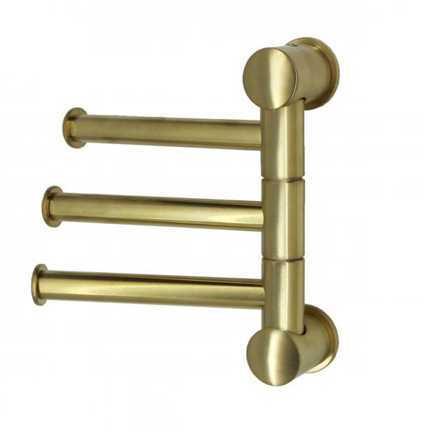 Держатель полотенец WasserKRAFT K-1053BRUSHED GOLD тройной K-1053BG