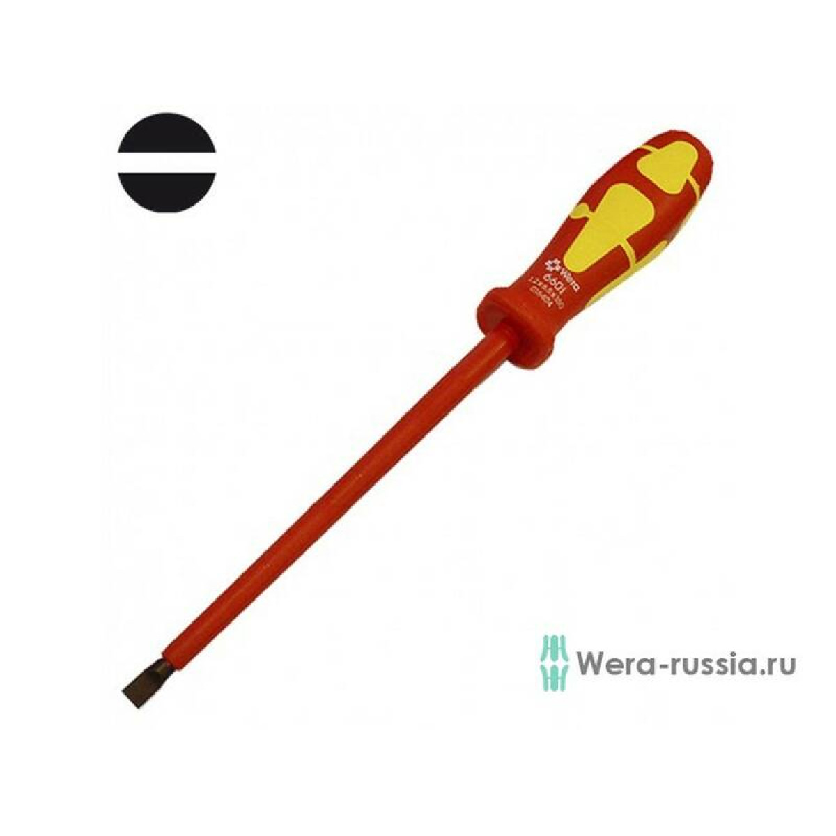 Диэлектрическая шлицевая отвертка WERA WE-016404 1