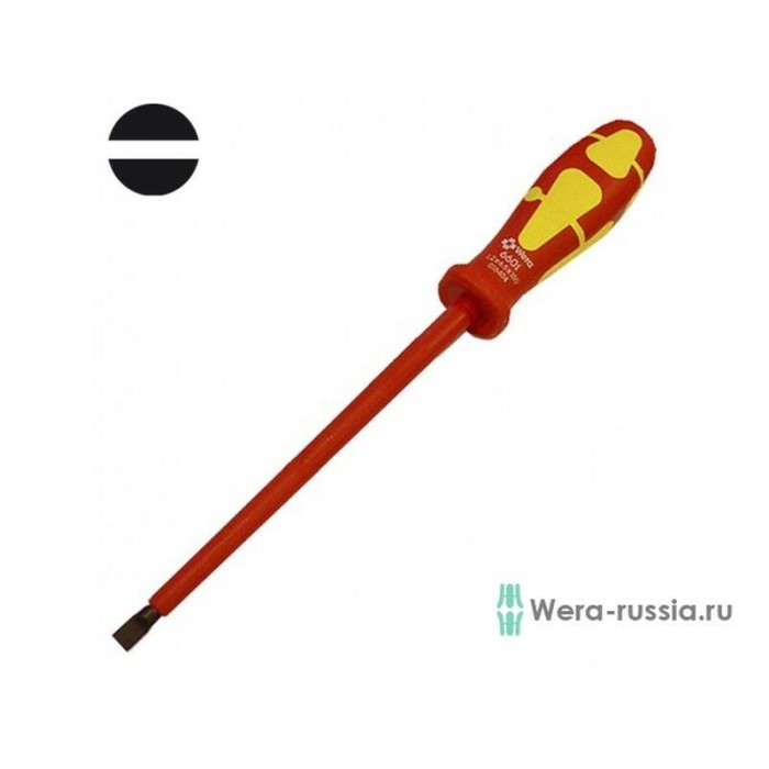 Диэлектрическая шлицевая отвертка WERA WE-016404