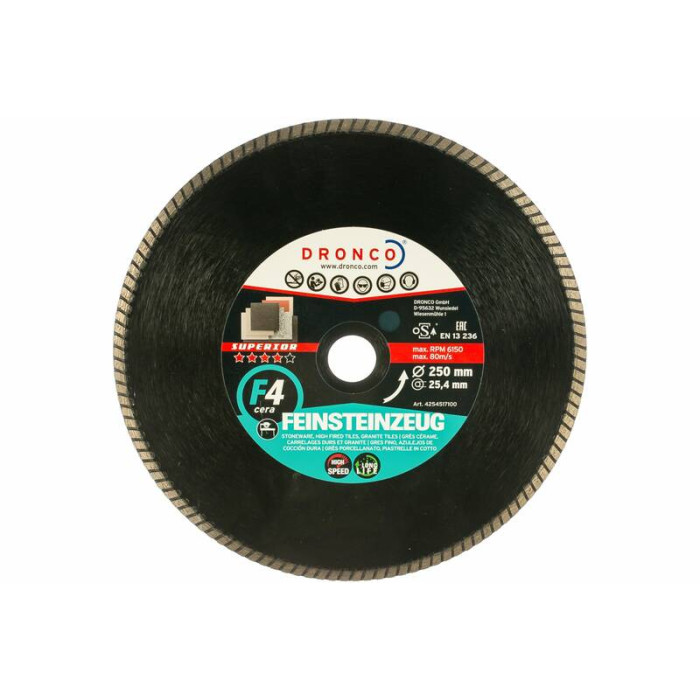 Диск алмазный F4 Cera Express GRF 250x2x25,4 Dronco 4254517100