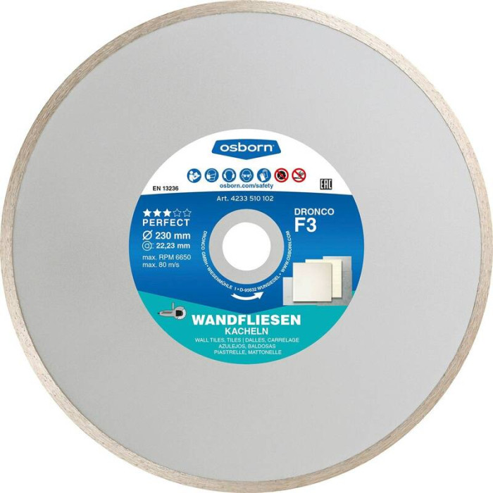 Диск алмазный по плитке Dronco F3 Perfect GRF 4123510102
