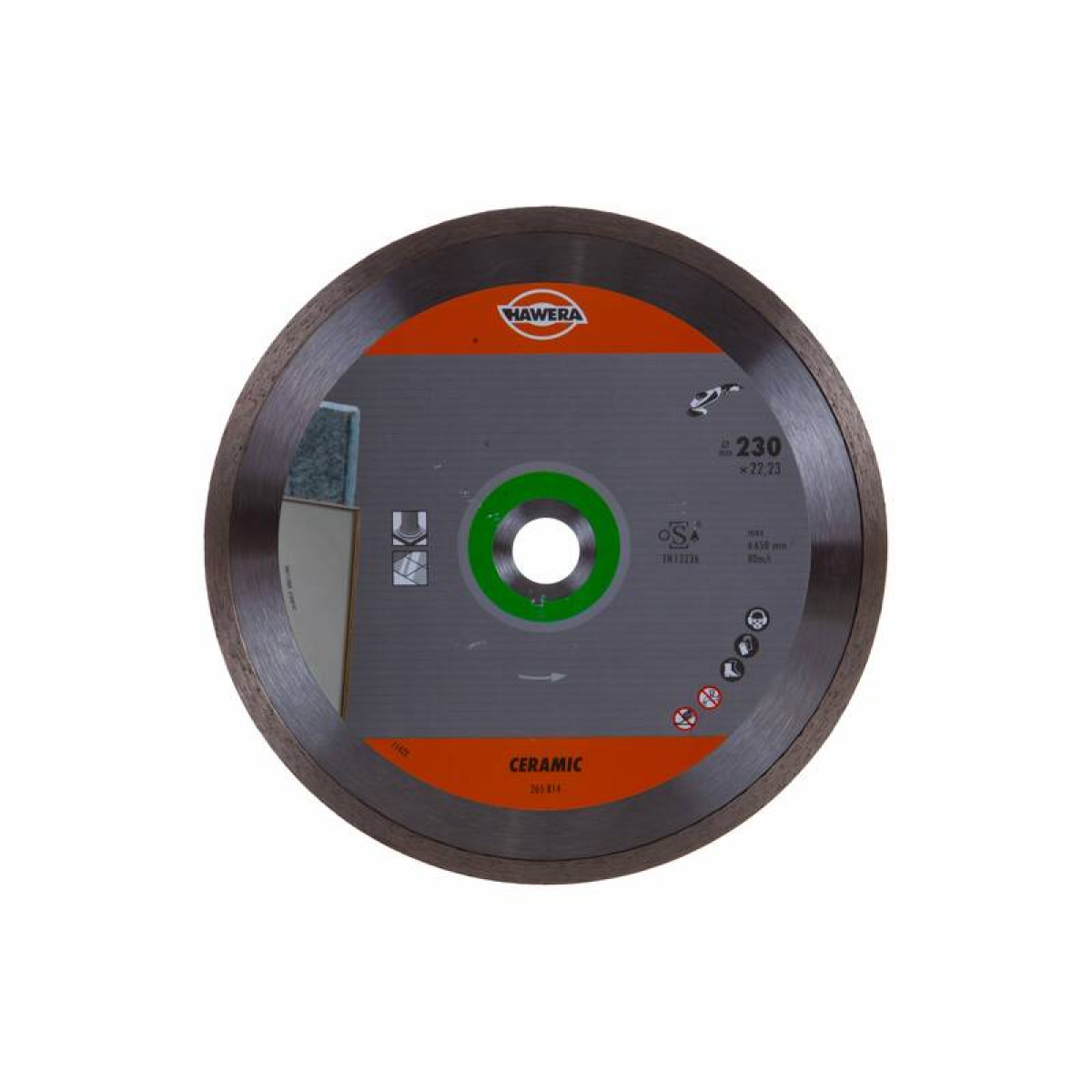 Диск алмазный Professional for Ceramic 230х22,23х1,6 мм для УШМ HAWERA F00Y265814 1