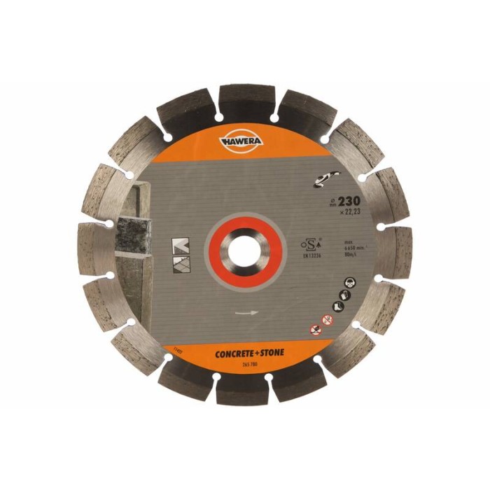Диск алмазный Professional for Concrete 230х22,23х2,3 мм для УШМ HAWERA F00Y265780