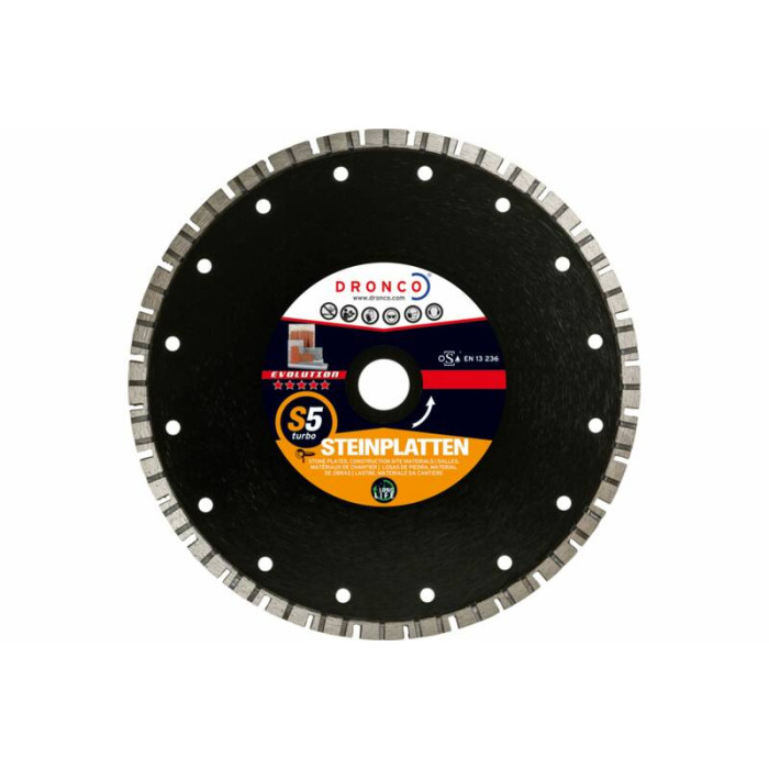 Диск алмазный S5 Turbo Evo 230х2,5x22,23 Dronco 4235441100