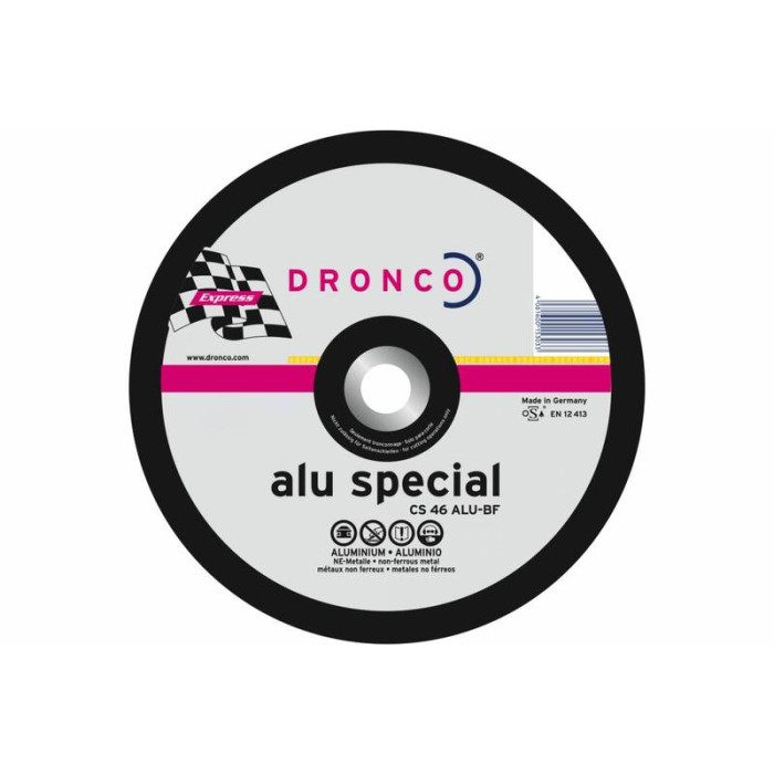 Диск отрезной по алюминию CS 46 ALU 230x1,9x22.23 Dronco 1233150100
