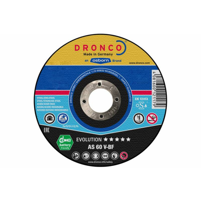 Диск отрезной по металлу DRONCO Evolution AS60V 1111246100