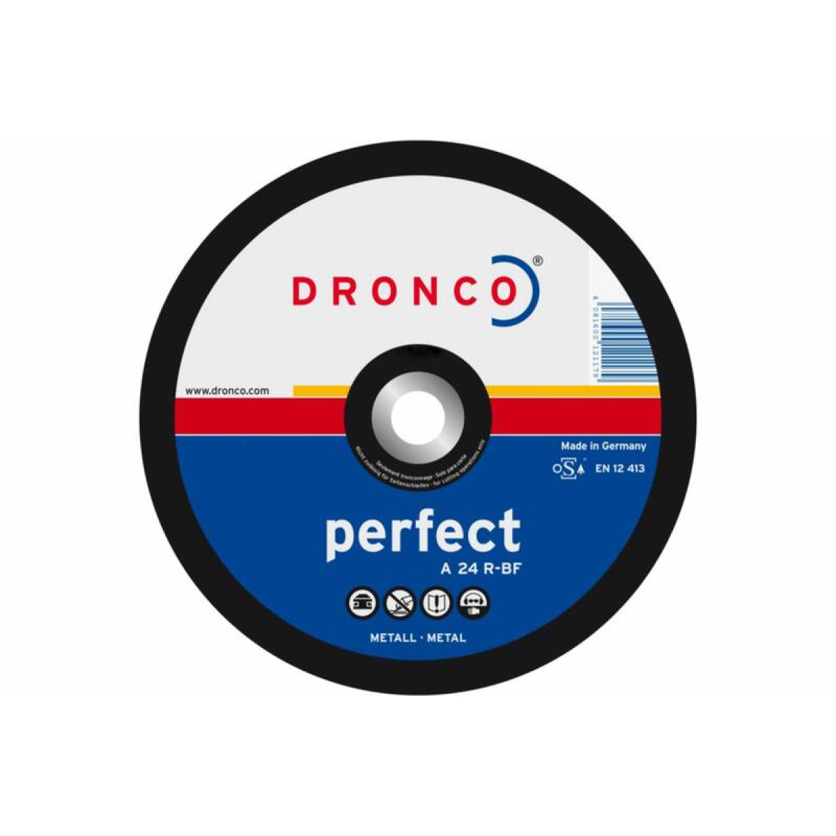 Диск отрезной по металлу Perfect A24R T41 230x3x22,23 Dronco 1230015100 1