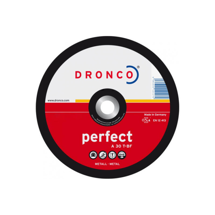 Диск шлифовальный по металлу Perfect A30T 125x6x22,23 Dronco 3126040100