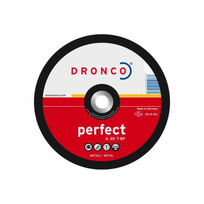 Диск шлифовальный по металлу Perfect A30T 150x6x22,23 Dronco 3156040100