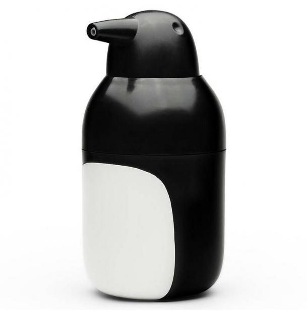 Диспенсер для мыла Penguin черно-белый Qualy QL10351-BK-WH