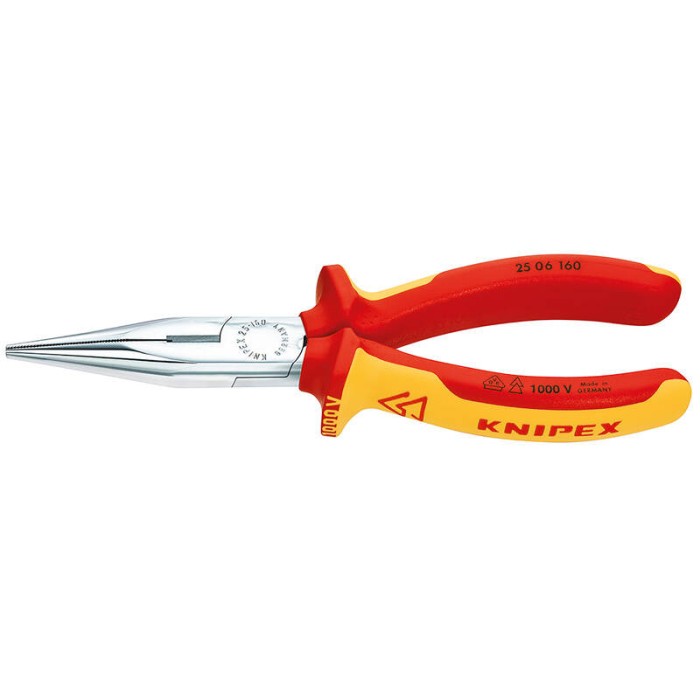 Длинногубцы с режущими кромками радиомонтажные VDE KNIPEX KN-2506160