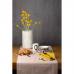 Дорожка на стол Tkano из умягченного льна с декоративной обработкой пыльная роза Essential 45х150 TK18-TR0012