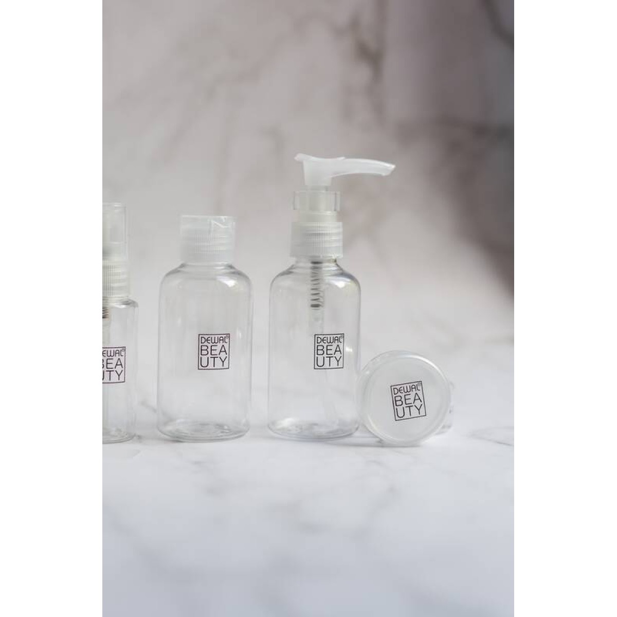 Дорожный набор баночек для путешествий Dewal Beauty DBTS5D 5