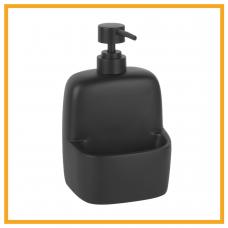 Дозатор для жидкого мыла с емкостью для губки WasserKRAFT K-8499BLACK