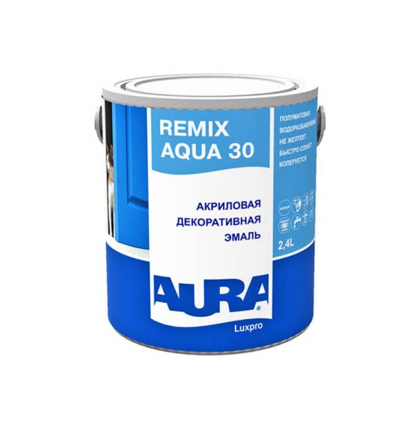 Эмаль AURA Luxpro Remix Aqua 30 TR ALE004 2.4 л