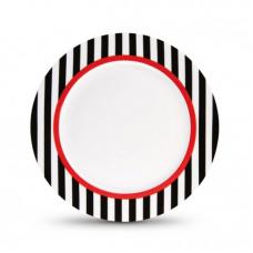 Фарфоровая тарелка Remember Black Stripes