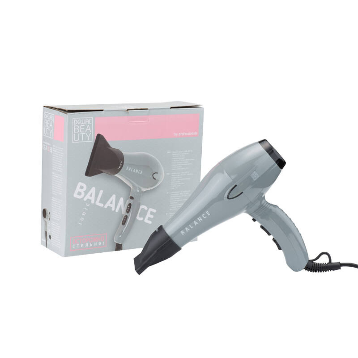 Фен DEWAL BEAUTY Balance Grey серый 2