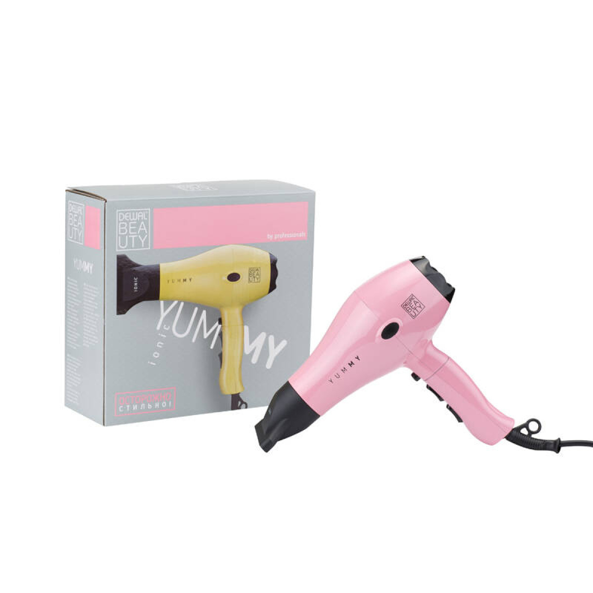 Фен DEWAL BEAUTY YumMy Pink светло-розовый 2