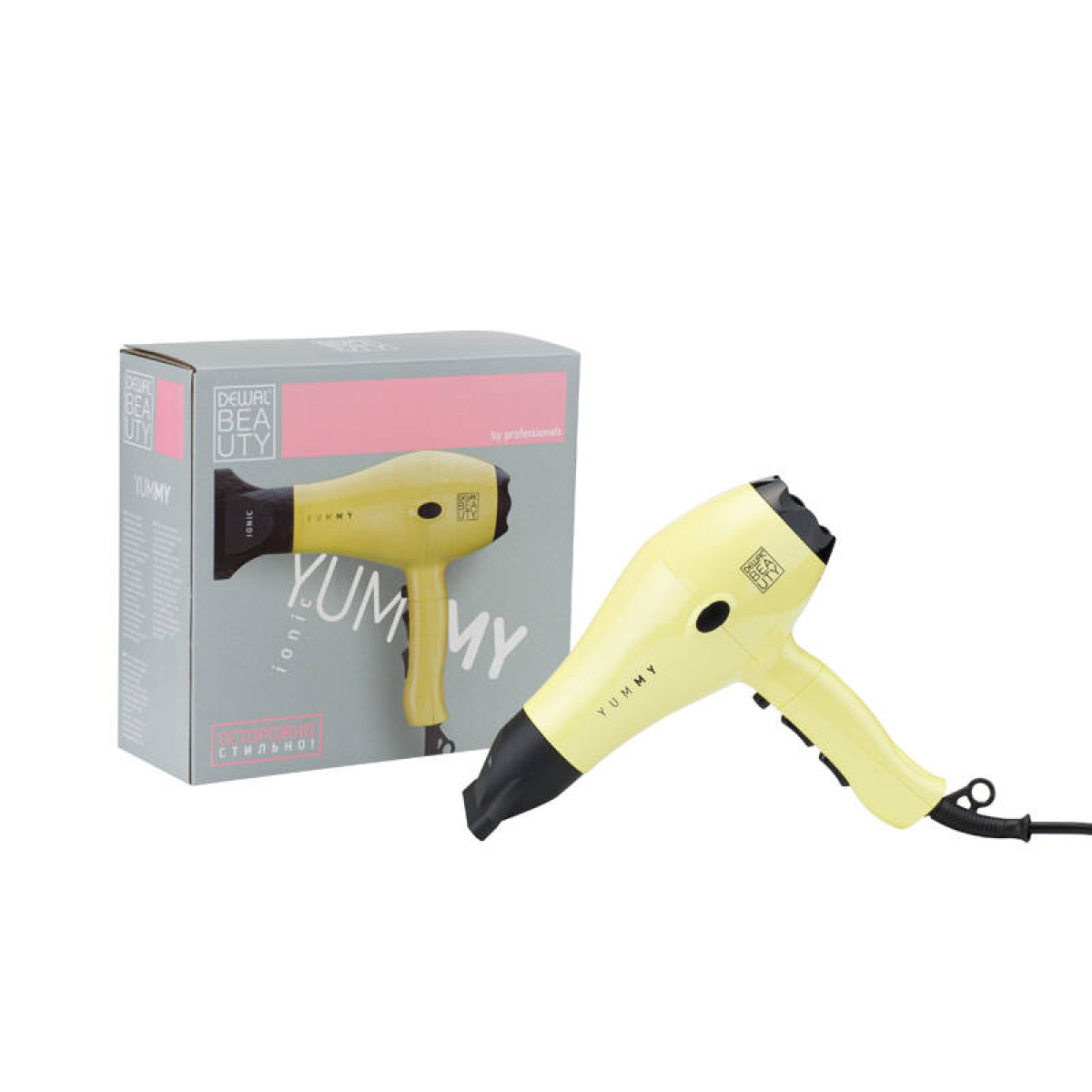 Фен DEWAL BEAUTY YumMy Yellow жёлтый 2