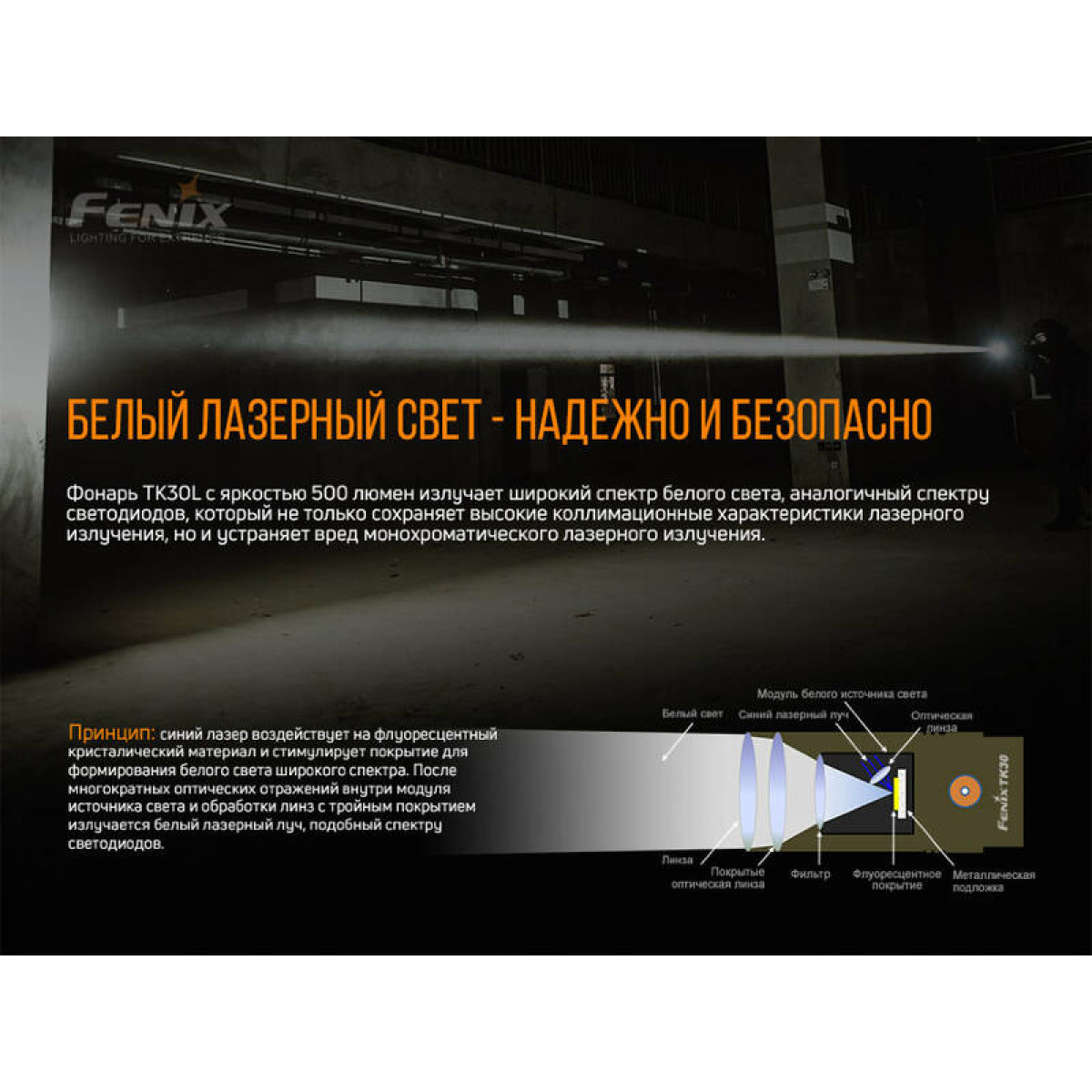 Фонарь Fenix TK30 Laser 3