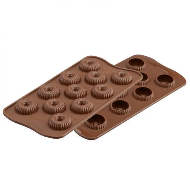 Форма для приготовления конфет Choco Crown 11х24 см силиконовая Silikomart 22.149.77.0065