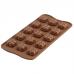 Форма для приготовления конфет Choco Game 11х24 см силиконовая Silikomart 22.151.77.0165