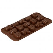 Форма для приготовления конфет Choco Winter силиконовая Silikomart 22.123.77.0065