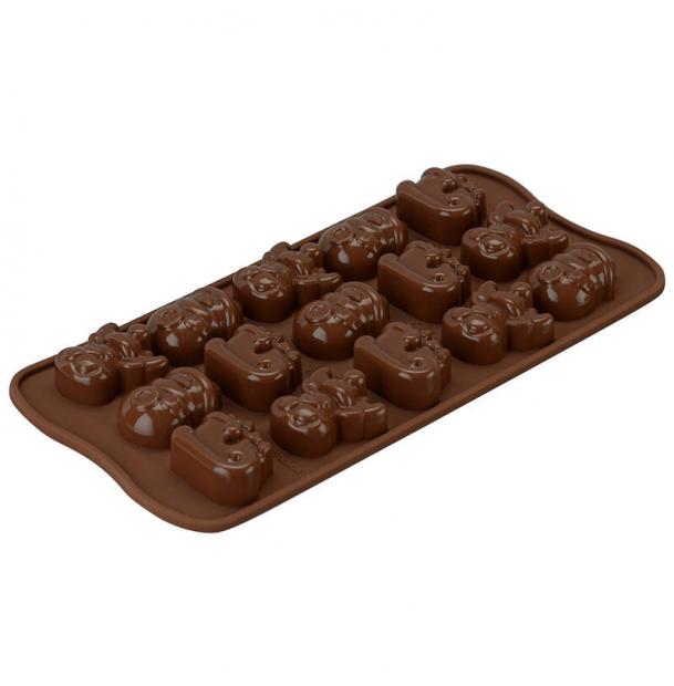 Форма для приготовления конфет Choco Winter силиконовая Silikomart 22.123.77.0065