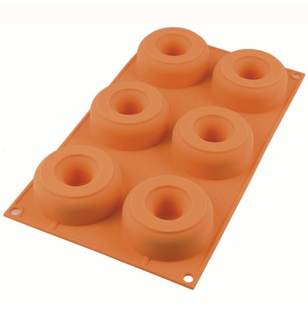 Форма для приготовления пончиков Donuts 18 х 33 см силиконовая Silikomart 26.170.71.0065