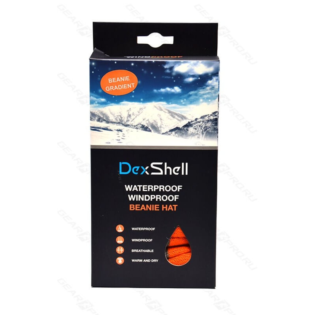 Шапка водонепроницаемая DexShell Waterproof Beanie Gradient Orange 6