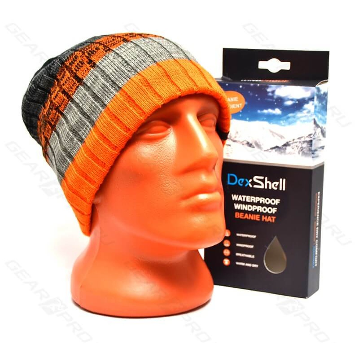 Шапка водонепроницаемая DexShell Waterproof Beanie Gradient Orange 4