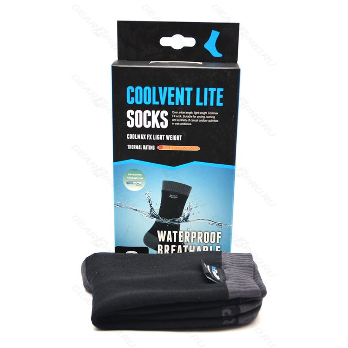 Носки водонепроницаемые DexShell Waterproof Coolvent Lite Socks Grey XL 4