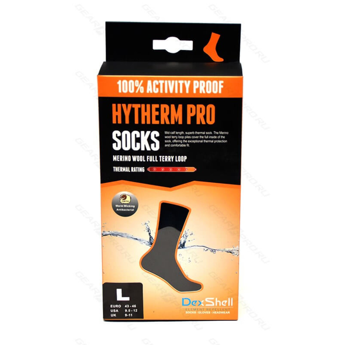 Носки водонепроницаемые DexShell Waterproof Hytherm PRO Socks L 3