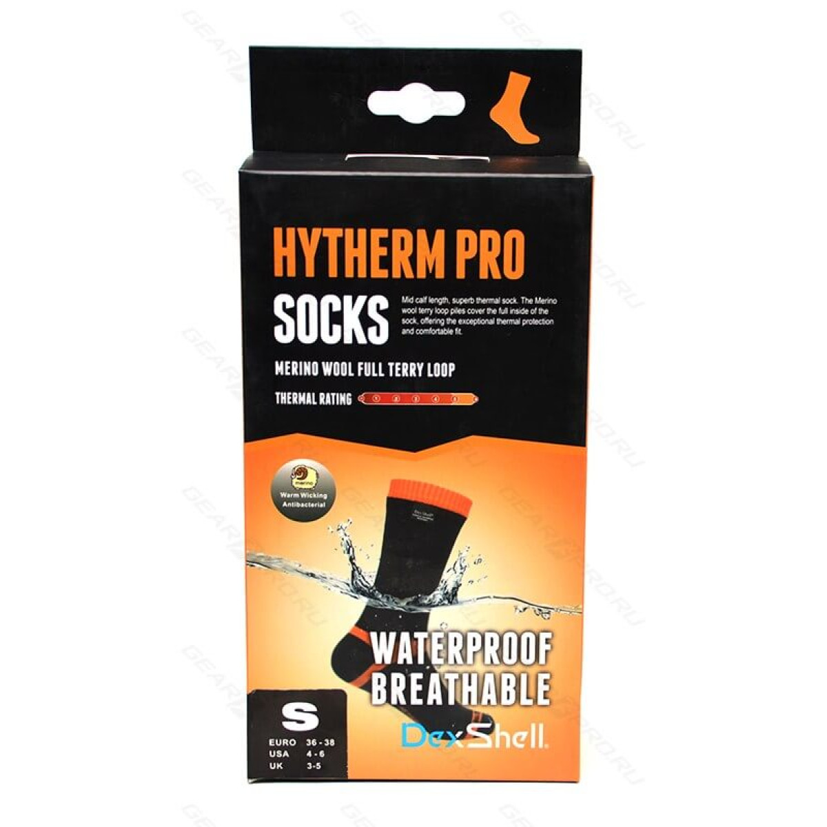 Носки водонепроницаемые DexShell Waterproof Hytherm PRO Socks S 2