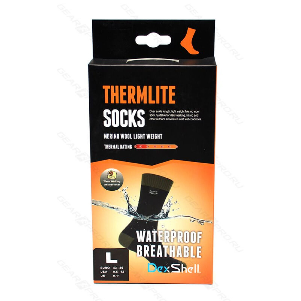 Водонепроницаемые носки Dexshell Thermlite M (39-42) DS6260M 4
