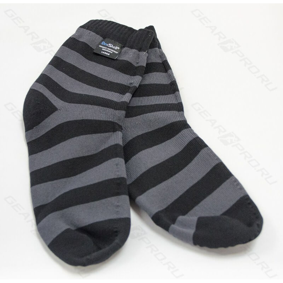 Носки водонепроницаемые Dexshell Waterproof Ultralite Bamboo Socks Grey Stripe M 2